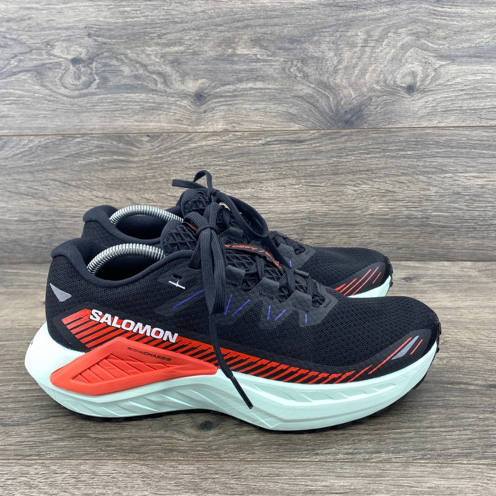 Salomon DRX Defy Grvl Womens Running Shoes Black Orange Mint 475641 Size 7.5 - Picture 3 of 9